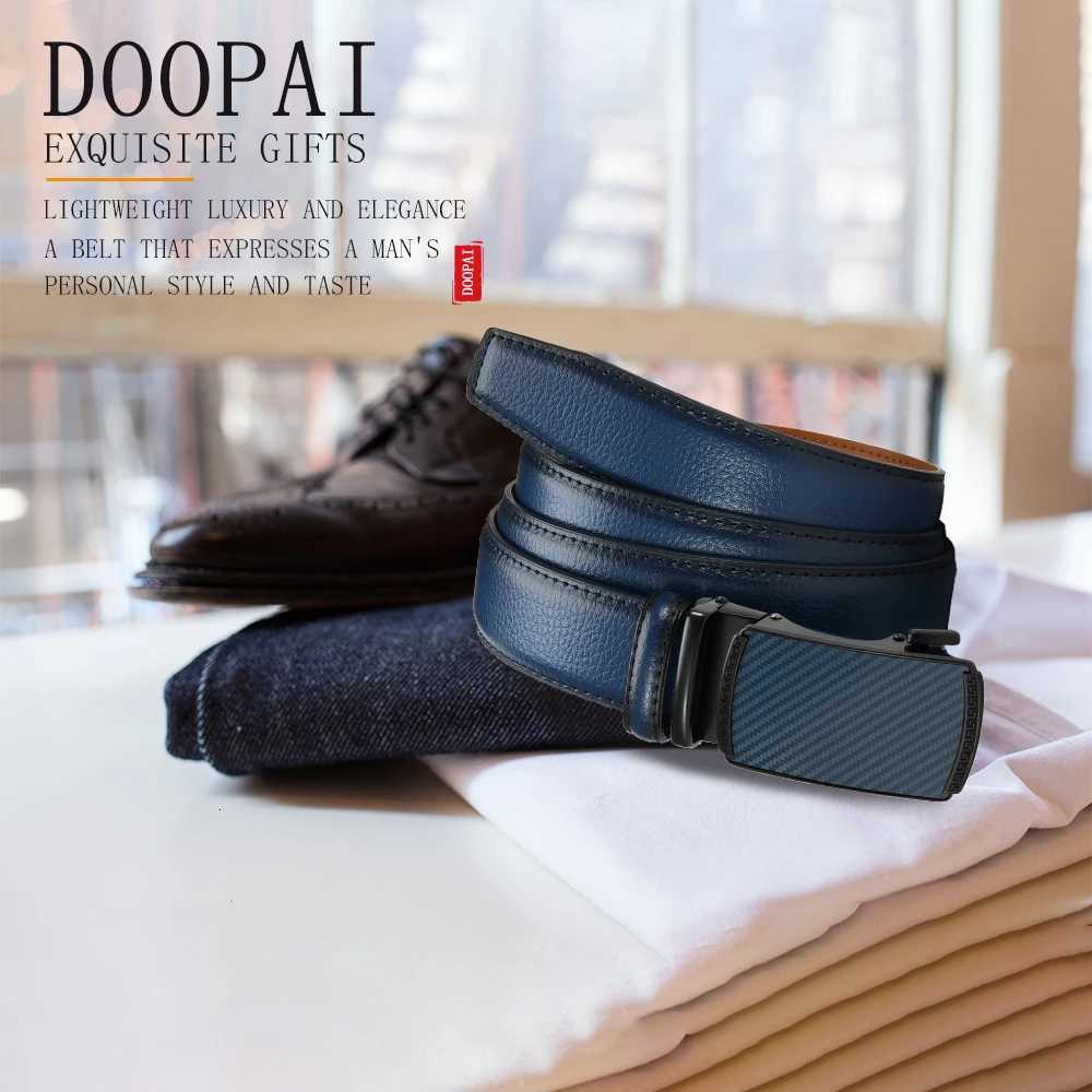 DOOPAI Men Belt Automatic Buckle Belt Fashion Alloy Belts Leather Luxury Belts for Men Business Luxury Designer Clothes W251024