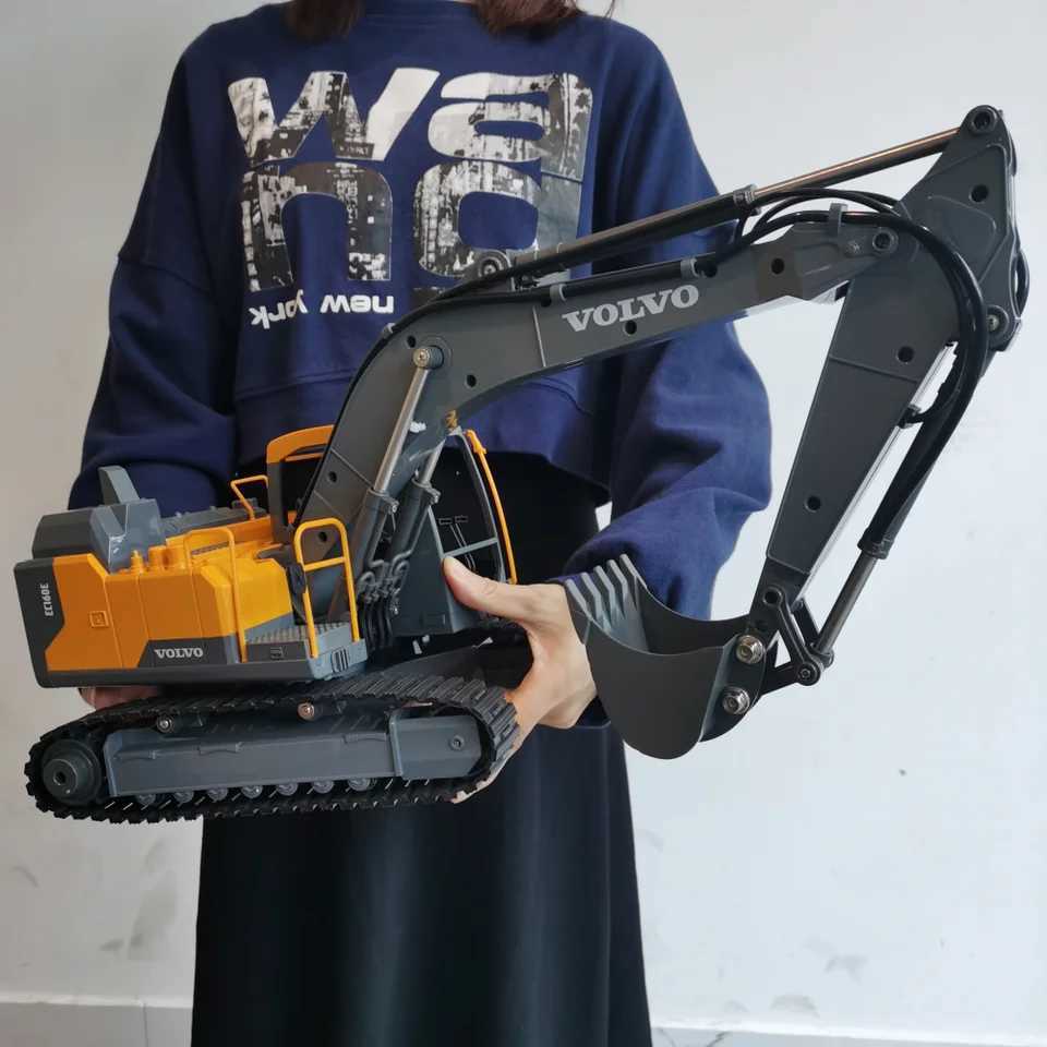 Double E E598 Large Rc Excavator 116 3in1 Alloy Truck E590 Remote Control Engineering Vehicle Toy Model For Boys Kids Gift W251114