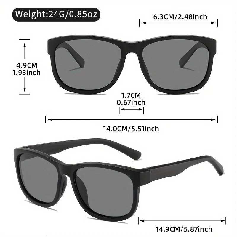 2 Pairs of Classic Square Polarized Fashion Glasses Unisex Lightweight Colorful Pearlescent Frame Outdoor Sports Style GlassesT251024
