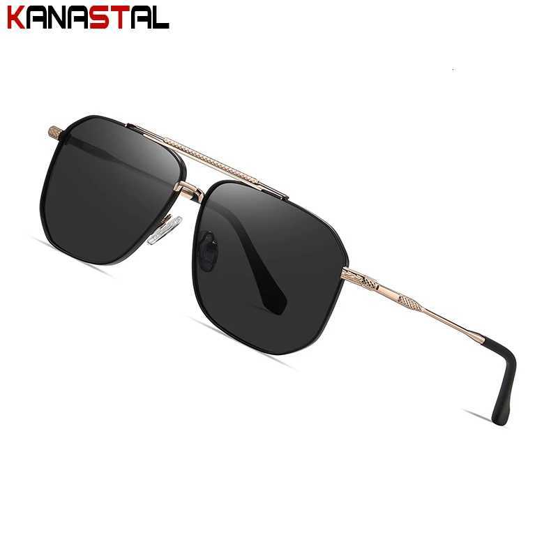Men Polarized Sunglasses Women Fashion UV400 Sun Glasses Metal Eyeglasses Frame Driving Stadium Party Anti Glare Shade EyewearT251024