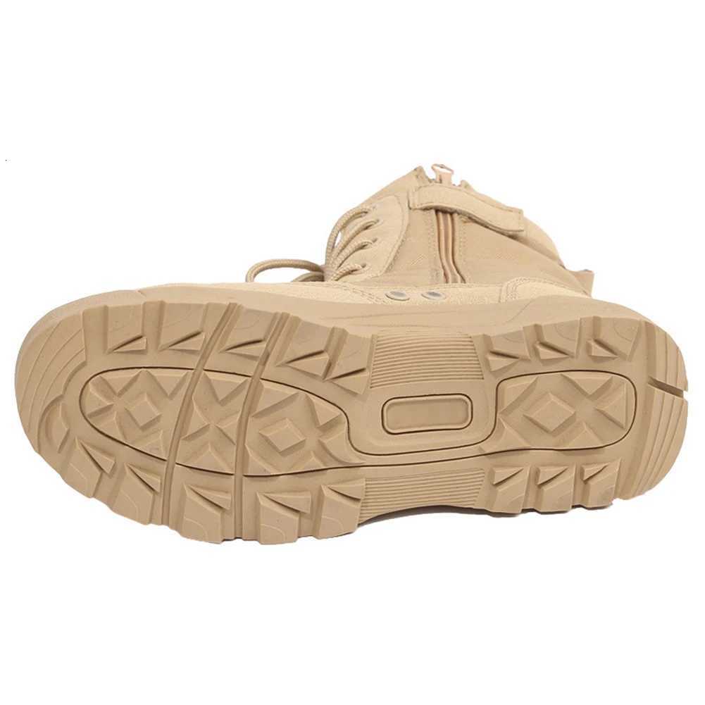 Desert Combat Boots Breathable Outdoor Hiking Boots Hightop Hunting Training Boots Lightweight NonSlip for Men W251024