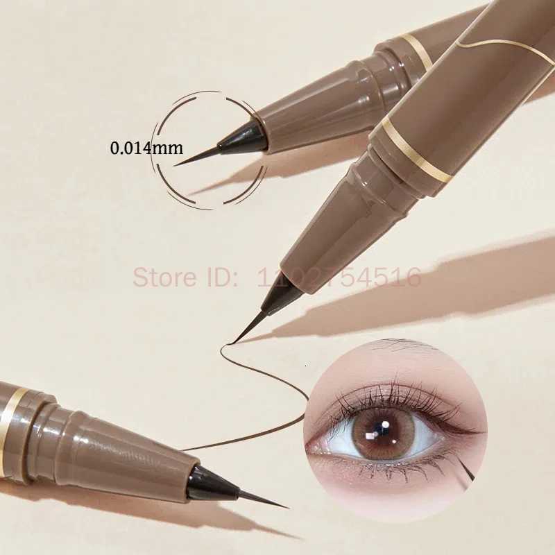 Ultra Thin Black Brown Lower Eyelash Eyeliner Pen Waterproof Lasting Smooth Lying Silkworm Eyes Liner Pencils Eye Makeup ToolsL251024