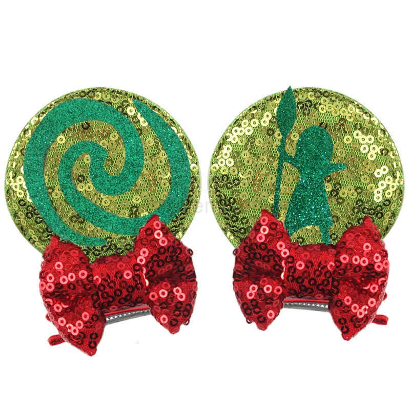 Disney Cute Mickey Christmas Mouse Ear Hair Clip for Kids - Sparkling Holiday Bow Accessory designer
