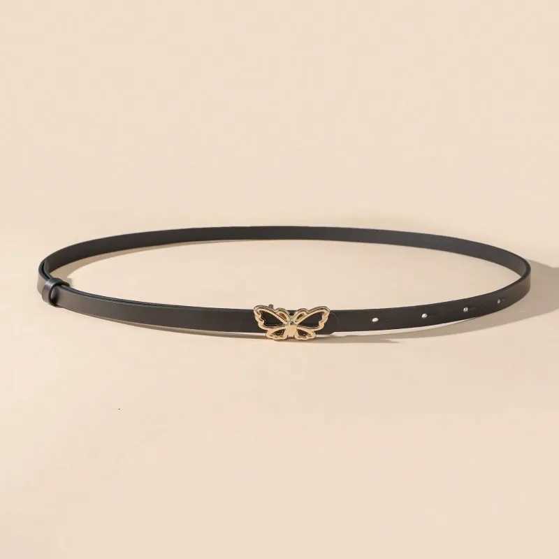 A small waist belt with a butterfly buckle suitable for dresses shirts and jeans Its a new summer style that cinches the wai W251024