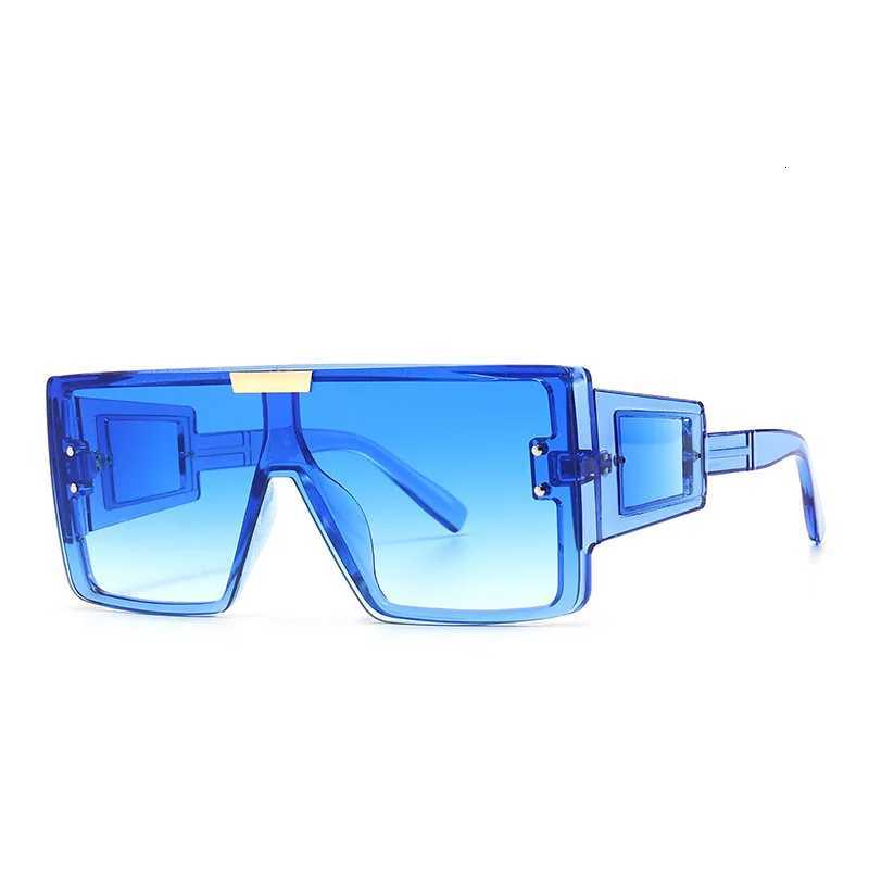 Shield Visor Mask Sunglasses Women Men 2023 Oversized Windproof Punk Glasses Square Big Frame Goggles Shades Sport UV400 OculosT251024