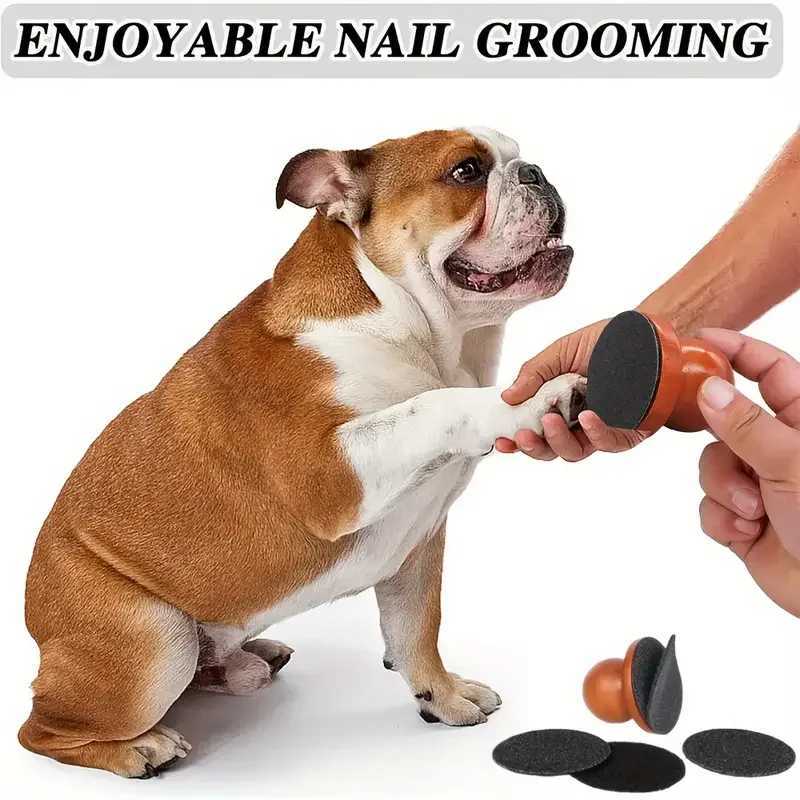 Dog Nail File Manual Wooden Pet Grooming Dogs Scratching Board Grinding Claw Pet Claw Care for Puppy Nail Care Outdoor Indoor Z20251024
