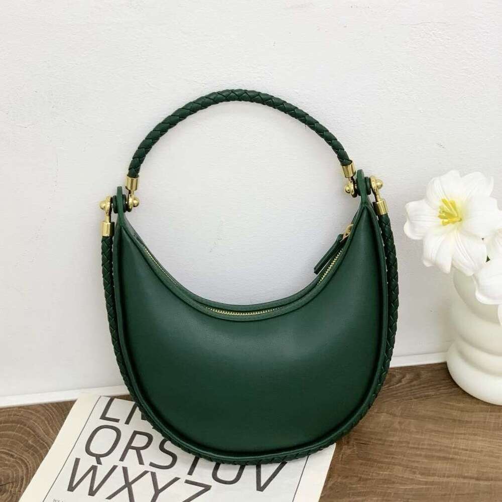 Luxury bag New Woven Half Moon Braided Rope Underarm Fashion Handheld Shoulder Crossbody Dumpling Bag for Women