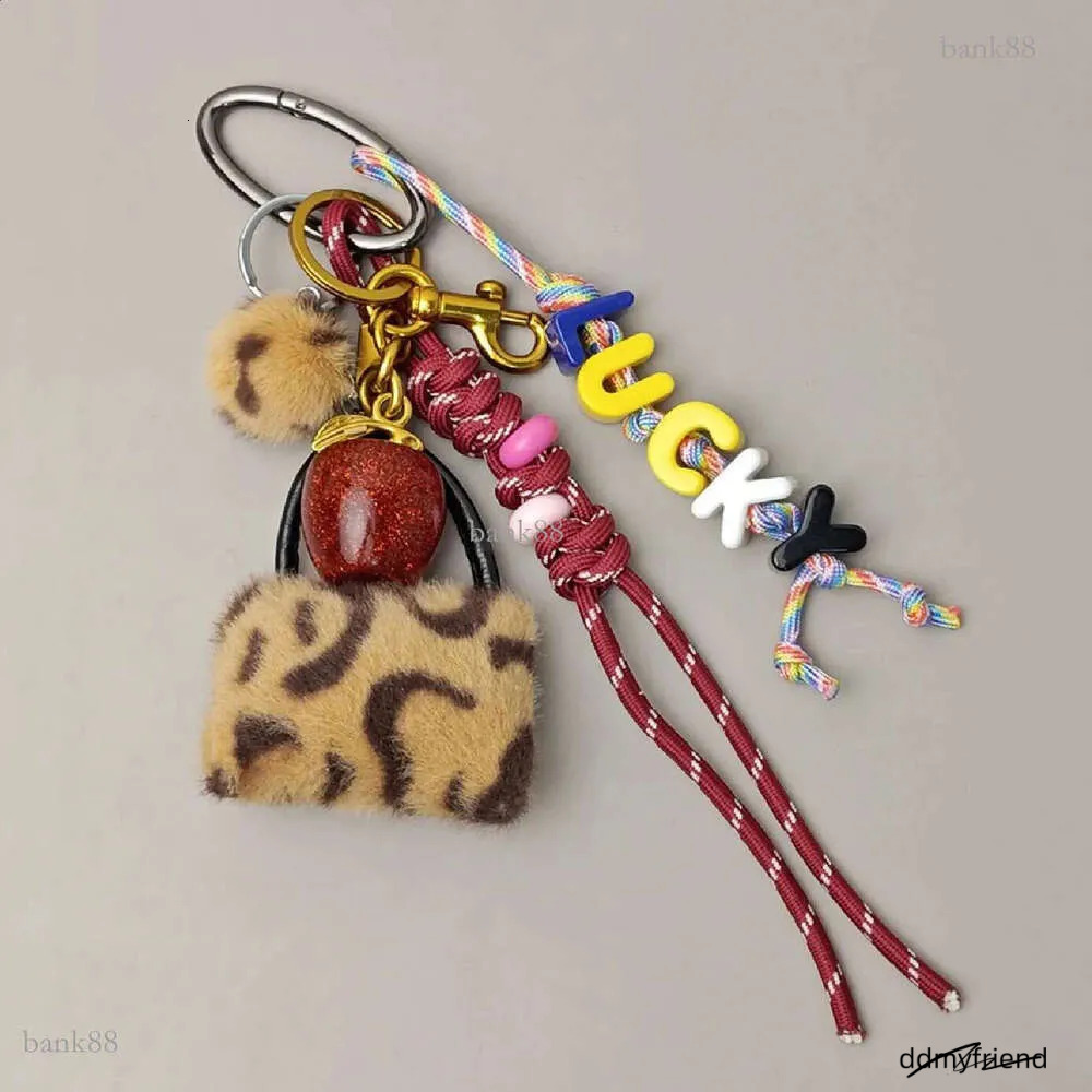 Lucky Delicious Red Cherry Fruits Charm Exquisite Key Chain For Women Men Girs Bag Purse Pendant Accessories Gift 250122 Ddmyfriend