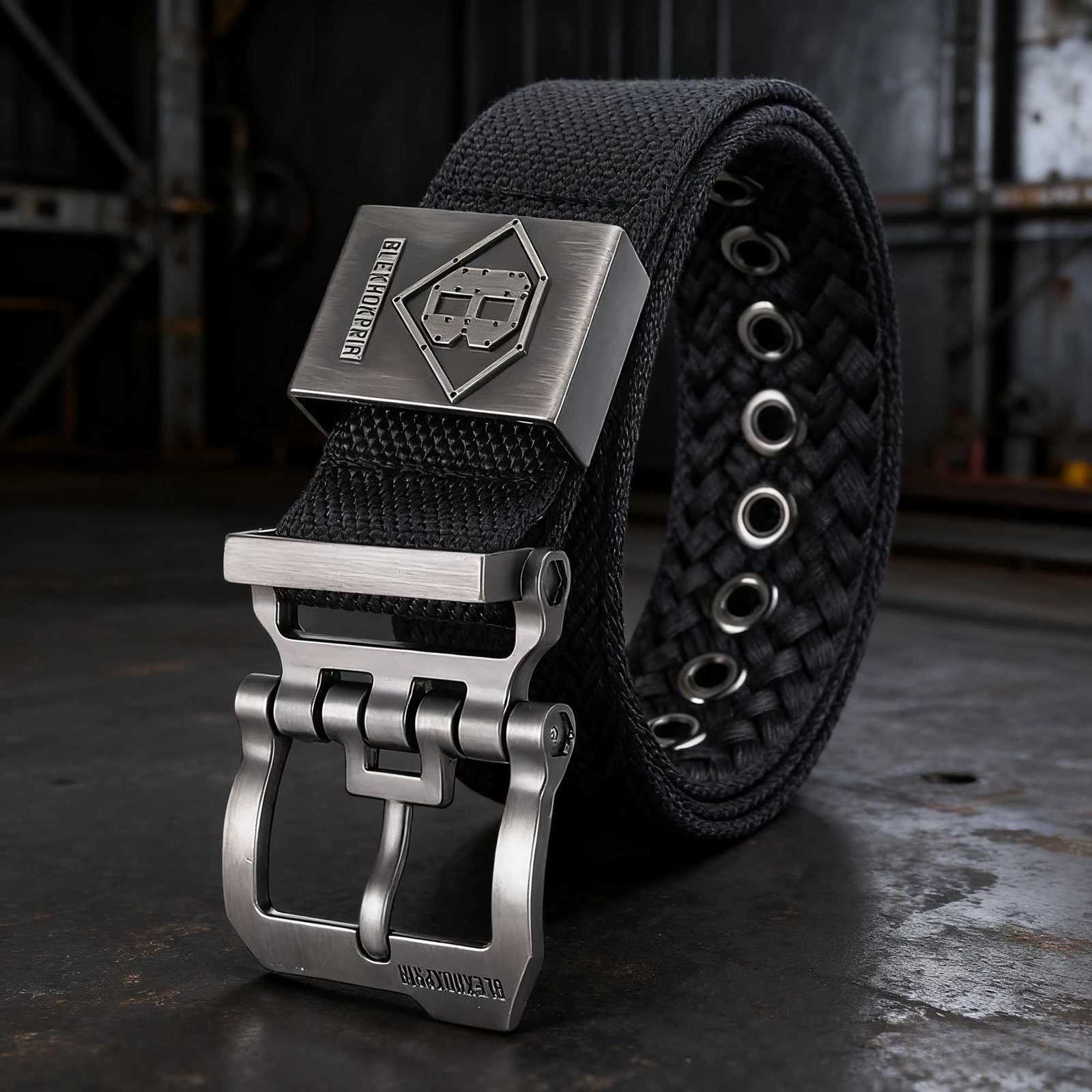 Men Belt Nylon Army Belt Outdoor High Quality Alloy Pin Buckle Mens Training Hunting Military Canvas Belt for Jeans Denim Cargo W251024