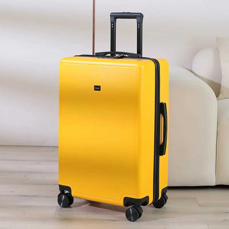 Japanese minimalist luggage 24inch ultralight handle suitcase for women and 20inch boarding password suitcase for menW251024