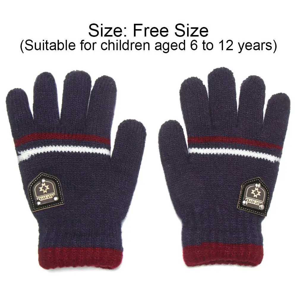 Kids Gloves Winter Full Finger Gloves Knitted Soft Children Mittens 612Y Boys Girls Gloves Thick Keep Warm Autumn Glove Y251024