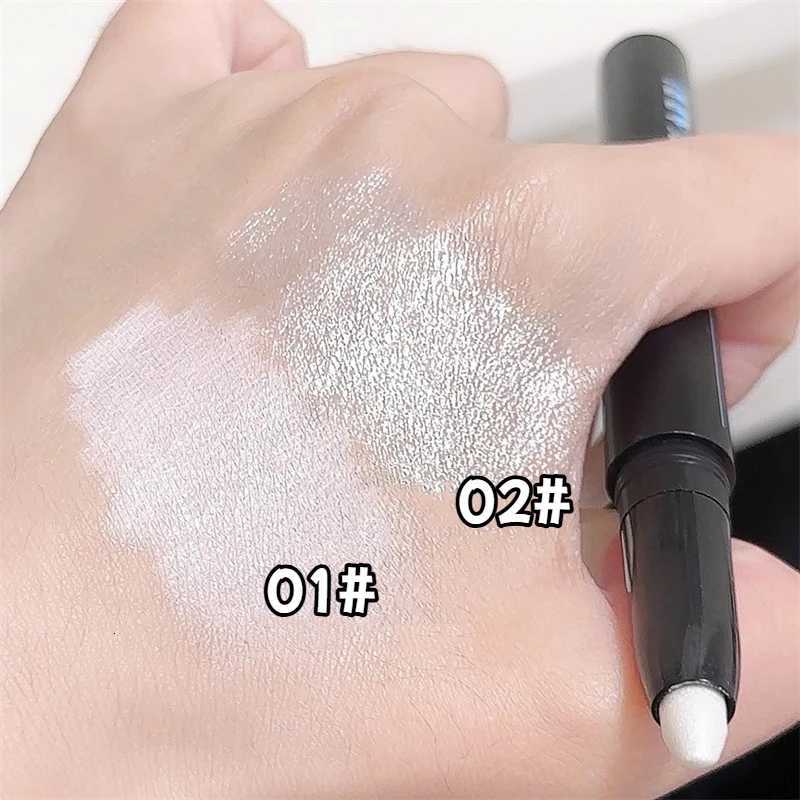 Shiny Pearl Eye Shadow Pen White Matte Glitter Eyeliner Pencil Waterproof Long Lasting Brighten Eyes Lying Silkworm Stick MakeupL251024