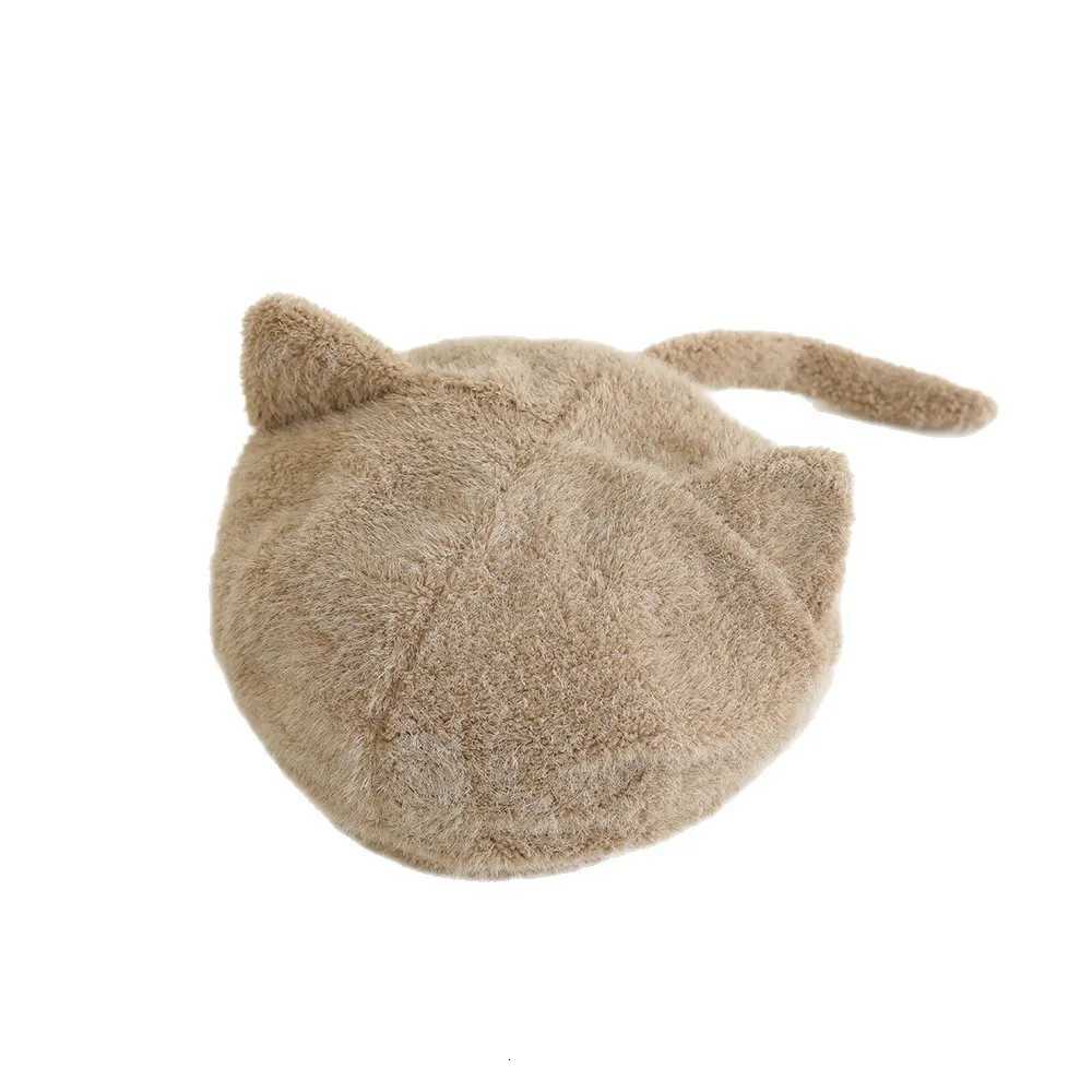 Cute Cartoon Cat Baby Boys Hats Soft Warm Knitted Beanies For Toddler Children Kids Girls Autumn Winter Caps Headwraps HeadwearL251024