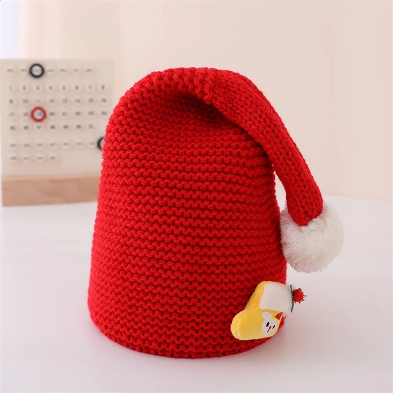 ren s Green Knit Christmas Hat Winter Cozy Reindeer Snowflake Hat for Holiday Celebration Party 251023