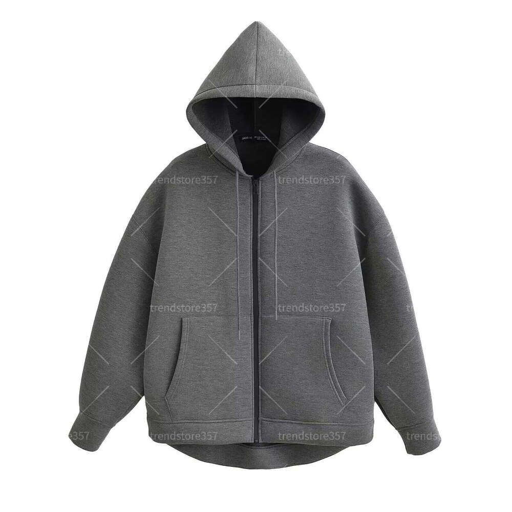 MUJER Up Hoodies Autumn Hooded Sweatshirt Woman Long Sleeve Oversized Women's Sweatshirts Zip Hoodie Women Jackets