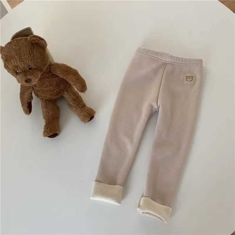 Kids Boys Pants Autumn Winter Thick Warm Girls Leggings Solid Color Childrens Pant Kids ClothesT251024