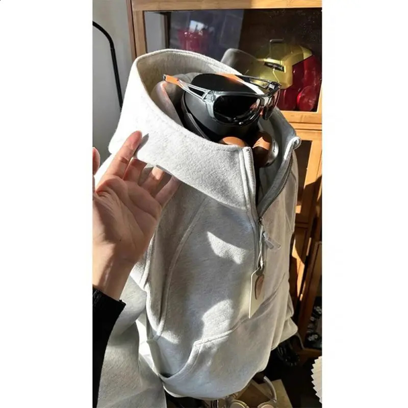 American Halfzipper Standup Collar Sweatshirt for Mens Fashion Handsome Threedimensional Hoodie 251018