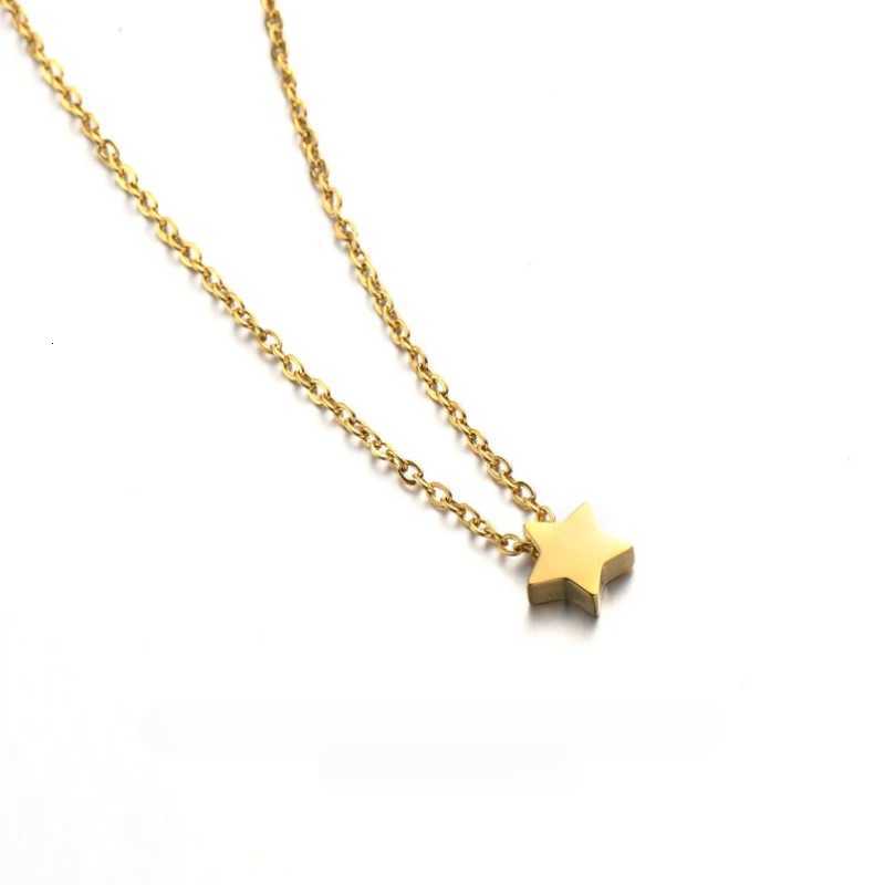 Fashion Stainl Steel Star Shed Pendant Necklace Romance Valentines Gift For Women Girls Temperament Neck jewelleryXJ251024