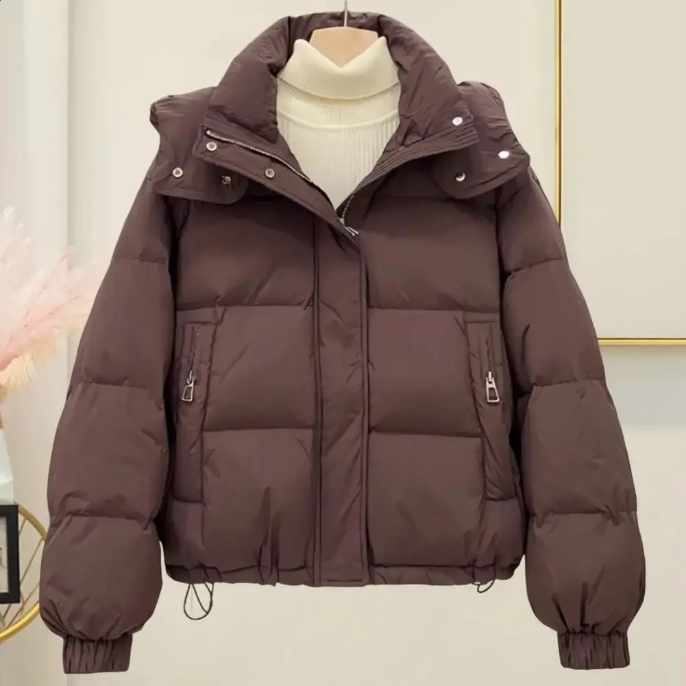 Women Winter Jacket Casual Loose Down Coat Oversize Hooded Warm Soft Cotton Puffer Snow Wear Jackets 251023