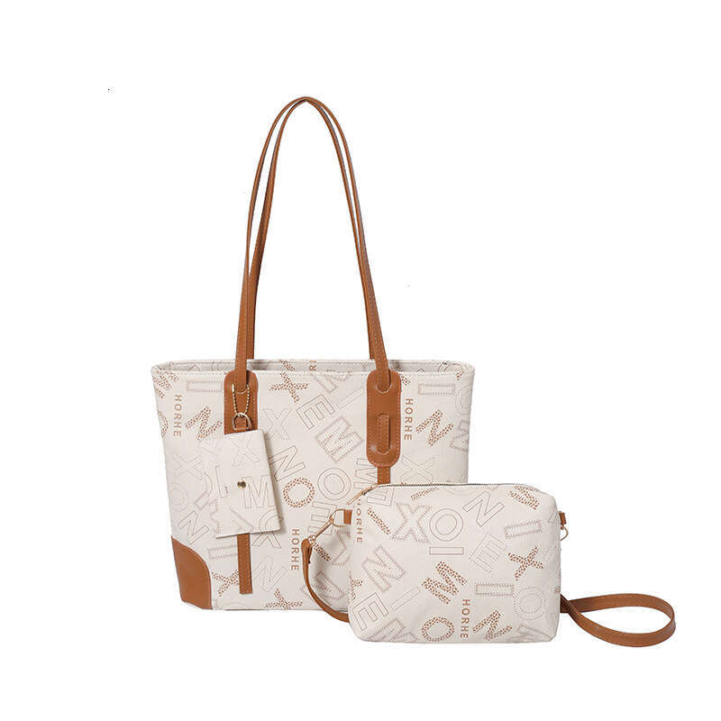2025 Autumn Winter New Letter Tote for Women Versatile Large Capacity Shoulder Fashion Handbag Underarm Bag