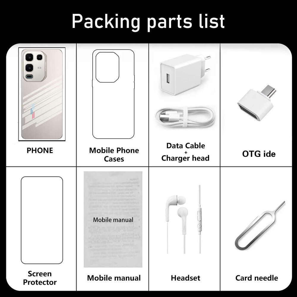 Mobile Phone Note Pro New Model Inch Inch Screen True G All In One Device GB Android