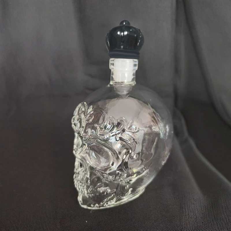 350 Ml Skl Skeleton Wine Whiskey Decanter Goth Spooky The Sovereign Skl Drinking ware Wine Barware And Hemade Items Y251024