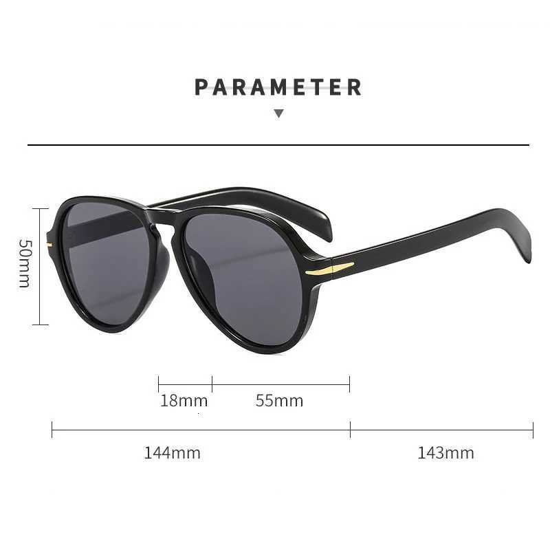 Luxury Brand Designer Pilot Sunglasses Women For Men 2024 Trending Sun Glasses Fashion Vintage Big Frame Punk Rivet Shades UV400T251024