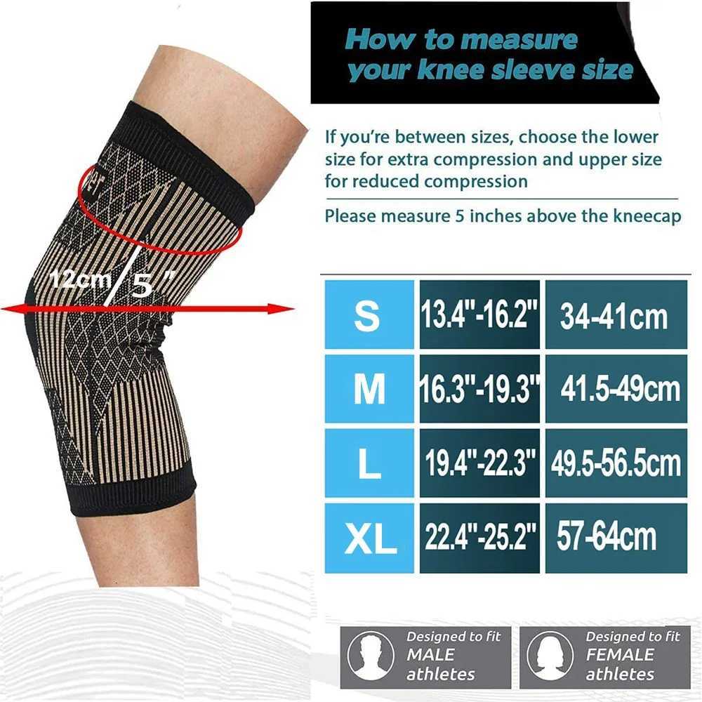 Copper Knee Braces for Women and MenCopper Compression Knee Sleeve for Knee PainArthritisACLKnee Support for RunningW251024