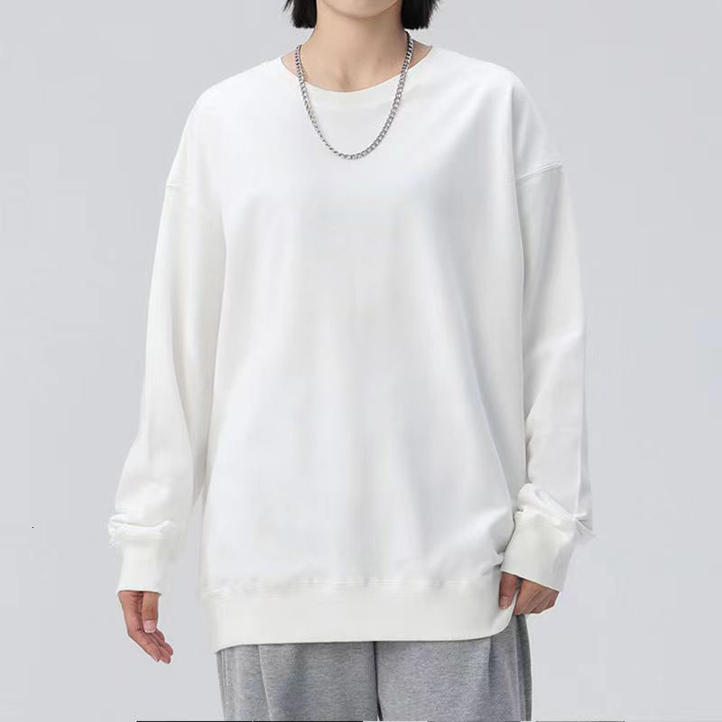 New Men's Sweatshirt Trendy Brand Crew Neck Long Sleeve T-shirt Loose Plus Size Base Shirt Korean Style Designer Hoodie Jacket Tracksuit Men Polo