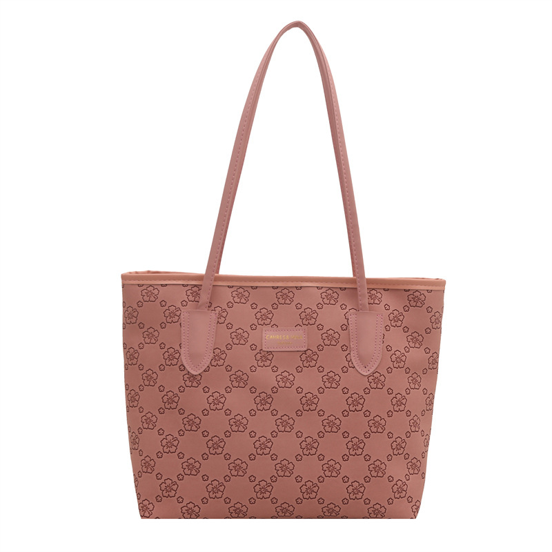 Designer free shipping Plaid tote bag women bag shoulder bag crossbody bag versatile large capacity handbag Dependable plain pink