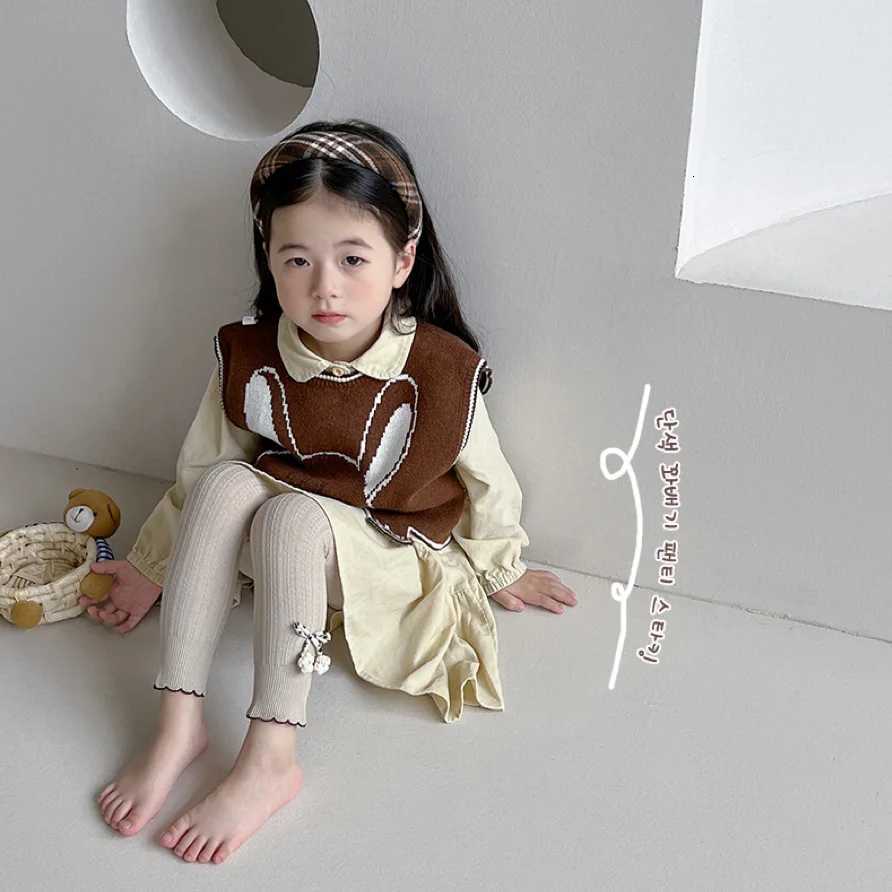 Cotton Baby Flower Pantyhose Girls Spring Autumn Korean Cute Bottoming Legging Childrens ClothingT251024