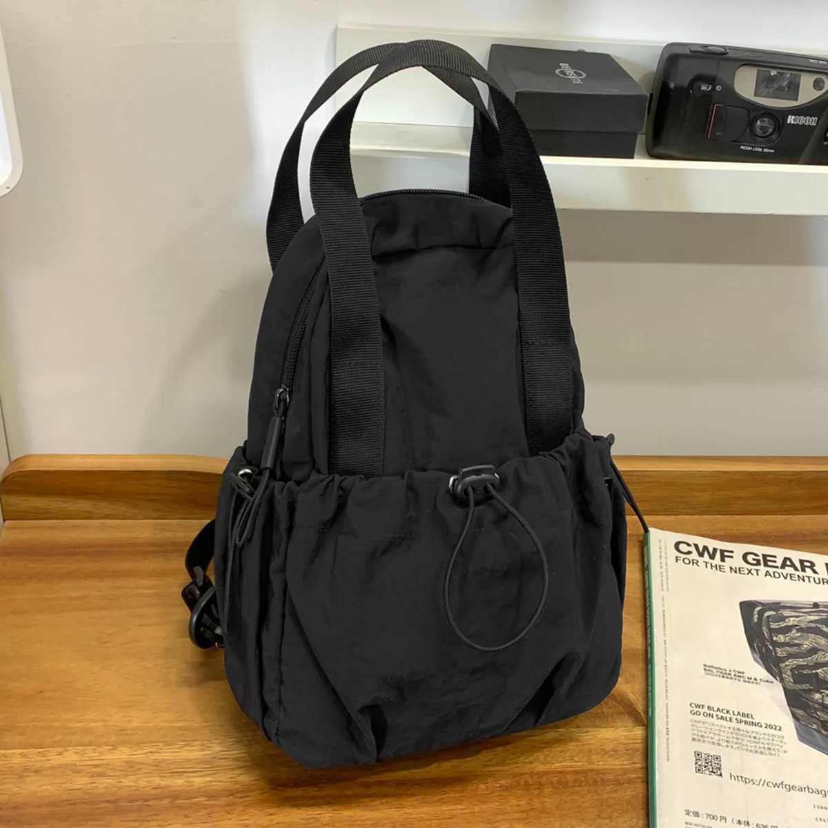 New Womens Multifunctional Backpack Casual Solid Color School Bag Girls Fashionable Shoulder Bag Travel Chest Bag Crossbod J251024