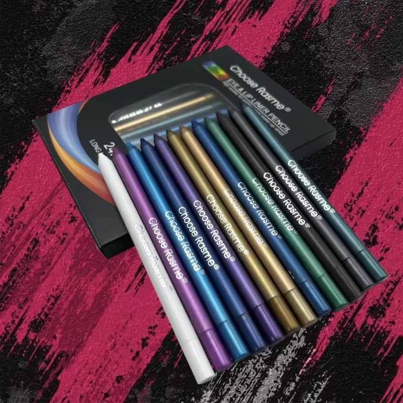 12 Colors Set GlitterShimmer eyeshadow Eyeliner Stick Pack Wearing Smooth Application Versatile Halloween Activity Makeup PensL251024