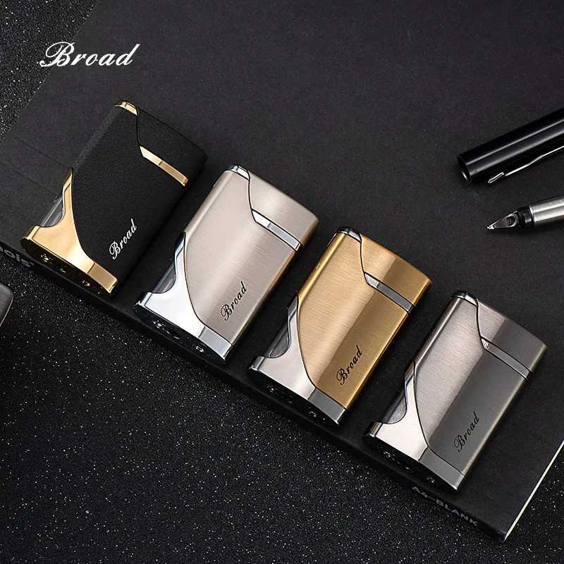 Portable Small Windproof Red Flame Gas Lighter Largecapacity Visual Window Creative Gift for Men and Women Highvalue Lighter D251024