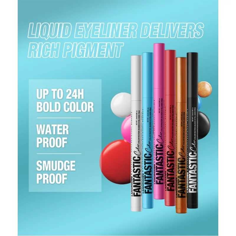 12Colors Quick Drying Liquid Eyeliner Waterproof None Matte Eyes Cosmetic LongLasting Women Fashion Color Make Up ToolL251024