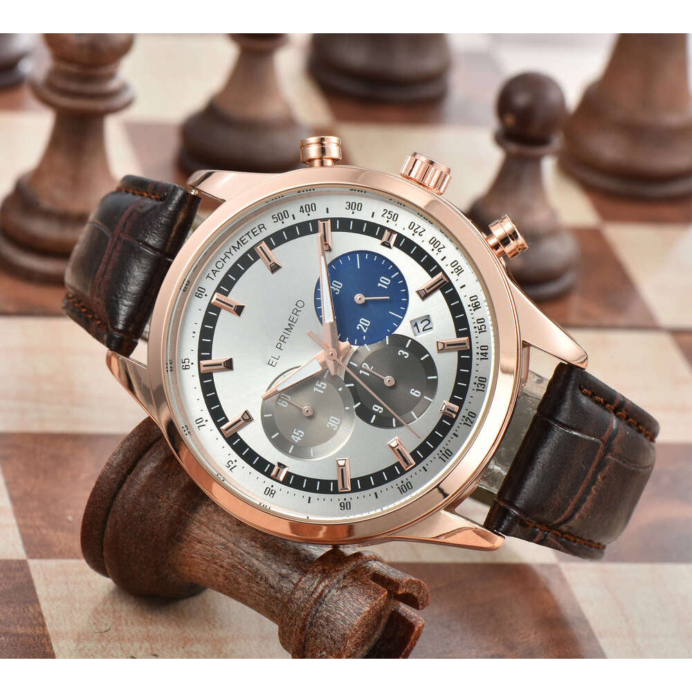 2025 mens large dial waterproof quartz watch multifunctional 6 subdials outdoor sports fashion wristwatch for men
