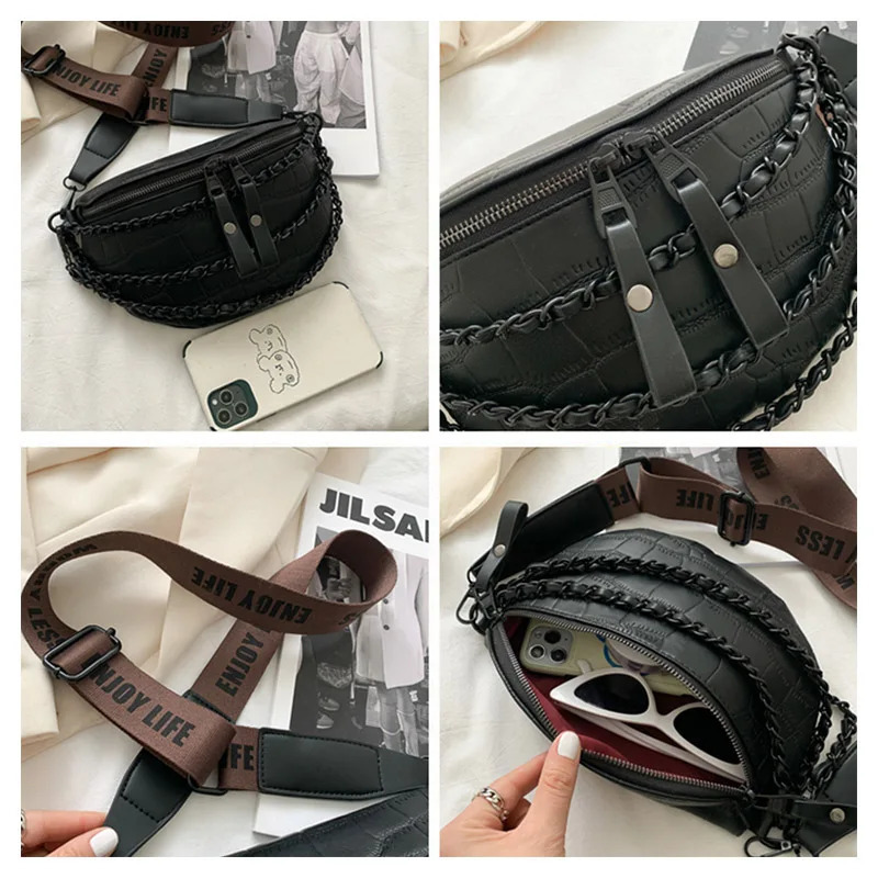 fashion Women Crossbody Chest Bag soft Leather Waist y ladies Shoulder Bags Phone Packs ner Pack Purse 251014
