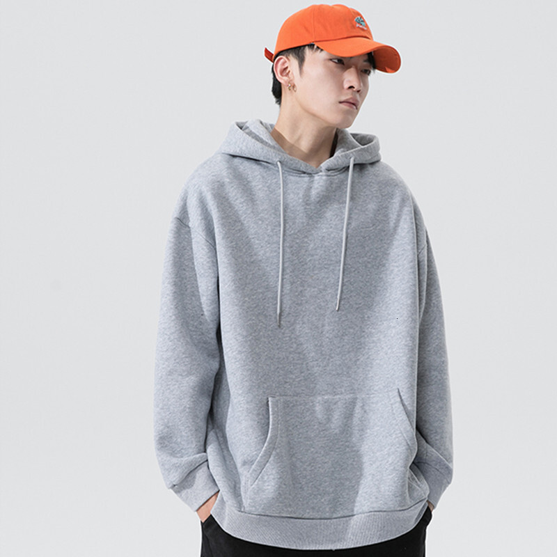 Men's Hooded Sweatshirt Hong Kong Designer Hoodie Jacket Tracksuit Men Polo Veste Coat Style Autumn Winter Fleece Lined Hoodie Men Gray Versatile