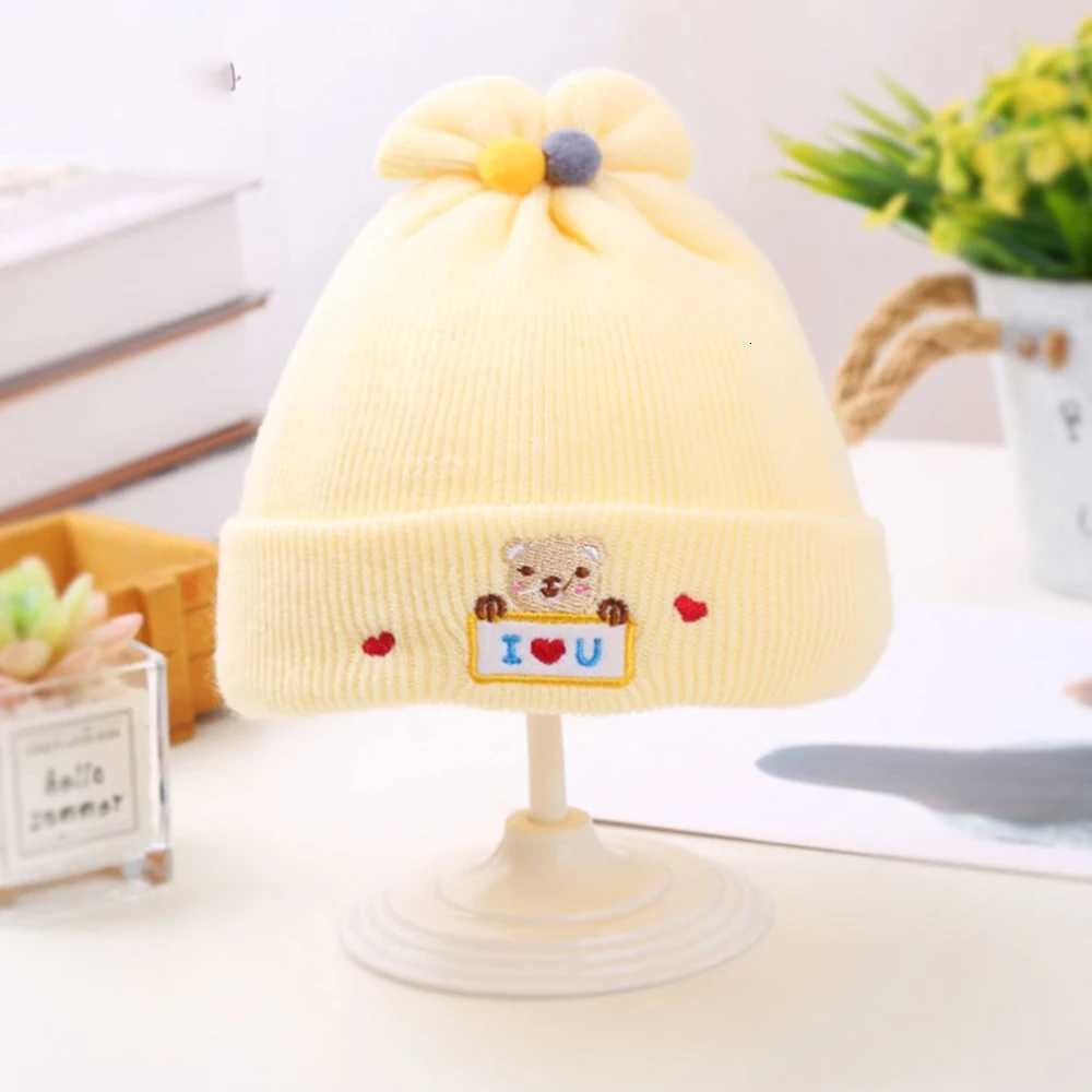 Unisex Newborn I LOVE YOU Baby Knitted Wool Hat Autumn Winter Soft Baby Beanie Hats For Kids 06 Month Boys GirlsL251024