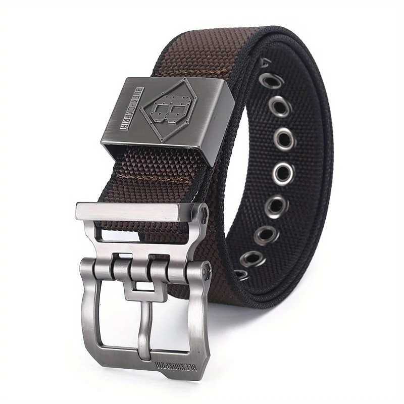Men Belt Nylon Army Belt Outdoor High Quality Alloy Pin Buckle Mens Training Hunting Military Canvas Belt for Jeans Denim Cargo W251024
