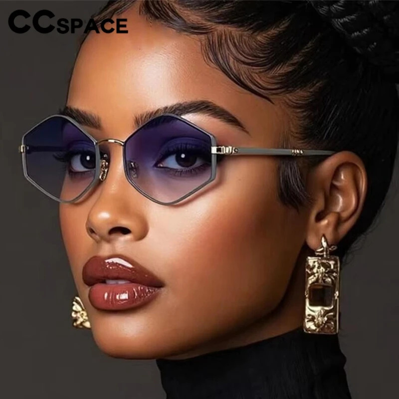 Retro Square Sunglasses For Women Men Small Frame Hexagon Sun Glasses UV400 Retro Polygon Eyewear 251023