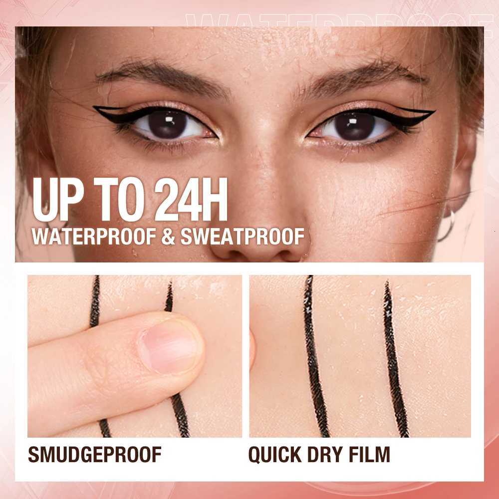 OTWOO Eyeliner Pencil Liquid Eye Liner Waterproof Smudge Proof Quick Drying 12 Hour Wear Ultra Fine Black Eyeliner for ArrowsL251024