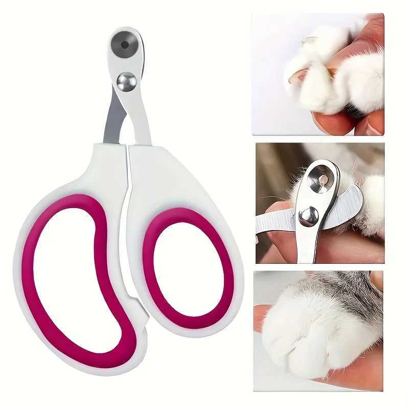 2pc Pet Nail Grinder Nail Clipper Scissors For Puppy And Cat Paws Grooming Grinding Tool Pet Cat Nail Claw Trimming Animal Z20251024