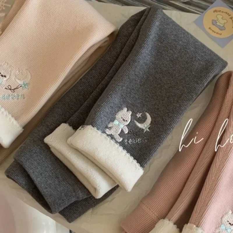 Girls Fleece Leggings Autumn WInter Korean Velvet Warm Pants 16Years Old Girl Casual Thicken TrousersT251024