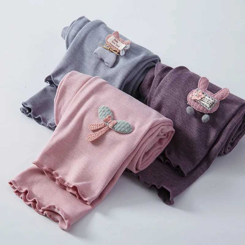 Velvet Slim Fit Childrens Autumn and Winter Underwear Girls Autumn Underwear Fashionable Underwear Cartoon PantsT251024
