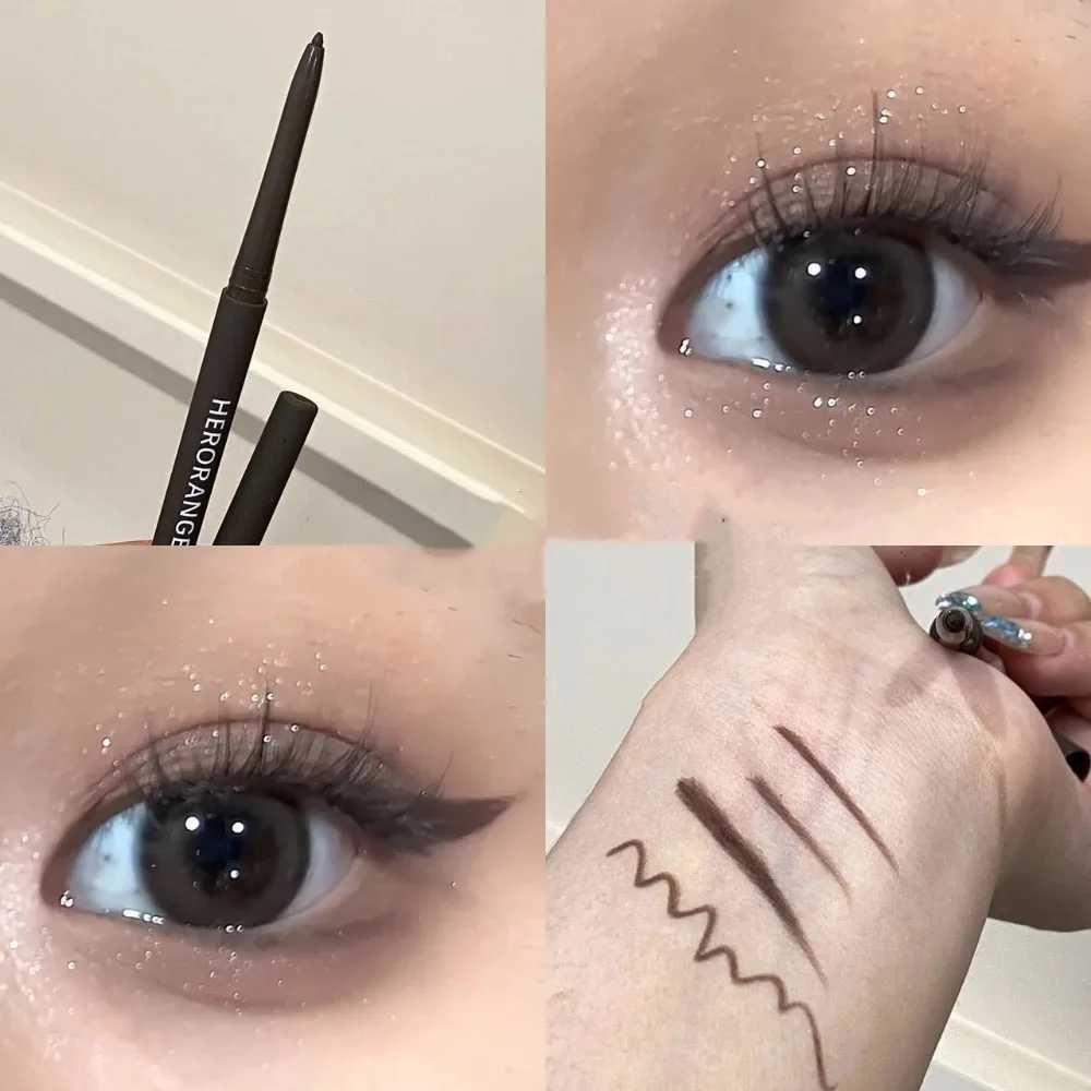 Ultrafine Gel Eyeliner Pencil Black Brown Under Eye Liner Pen Waterproof Matte Lying Silkworm Quick Drying Lasting Eyes MakeupL251024