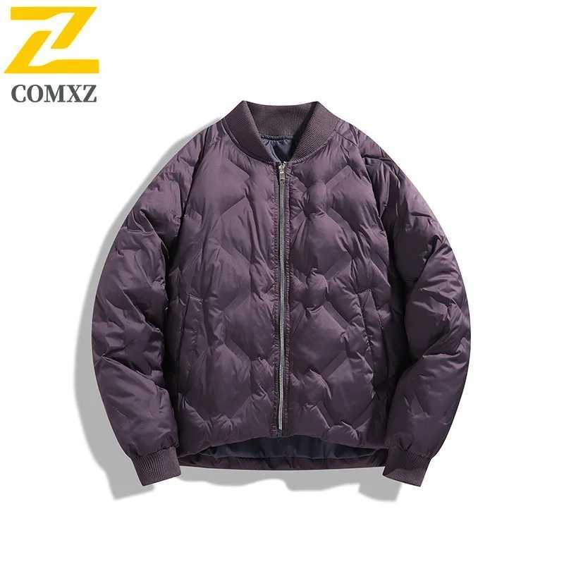 Mens Parka Coat 2025 Baseball Collar Windproof Warm Camping Winter Jacket Outdoor Travel Skiing Commuting Thick Bread Jacket Z251024
