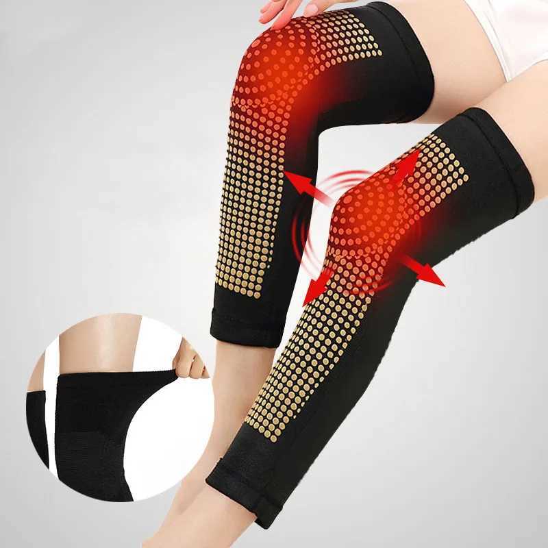 2PCS Wormwood Self Heating Knee Sleeve Warmer Knee Pad Women Men Older Arthritis Joint Pain Relief Tendonitis Injury RecoveryW251024
