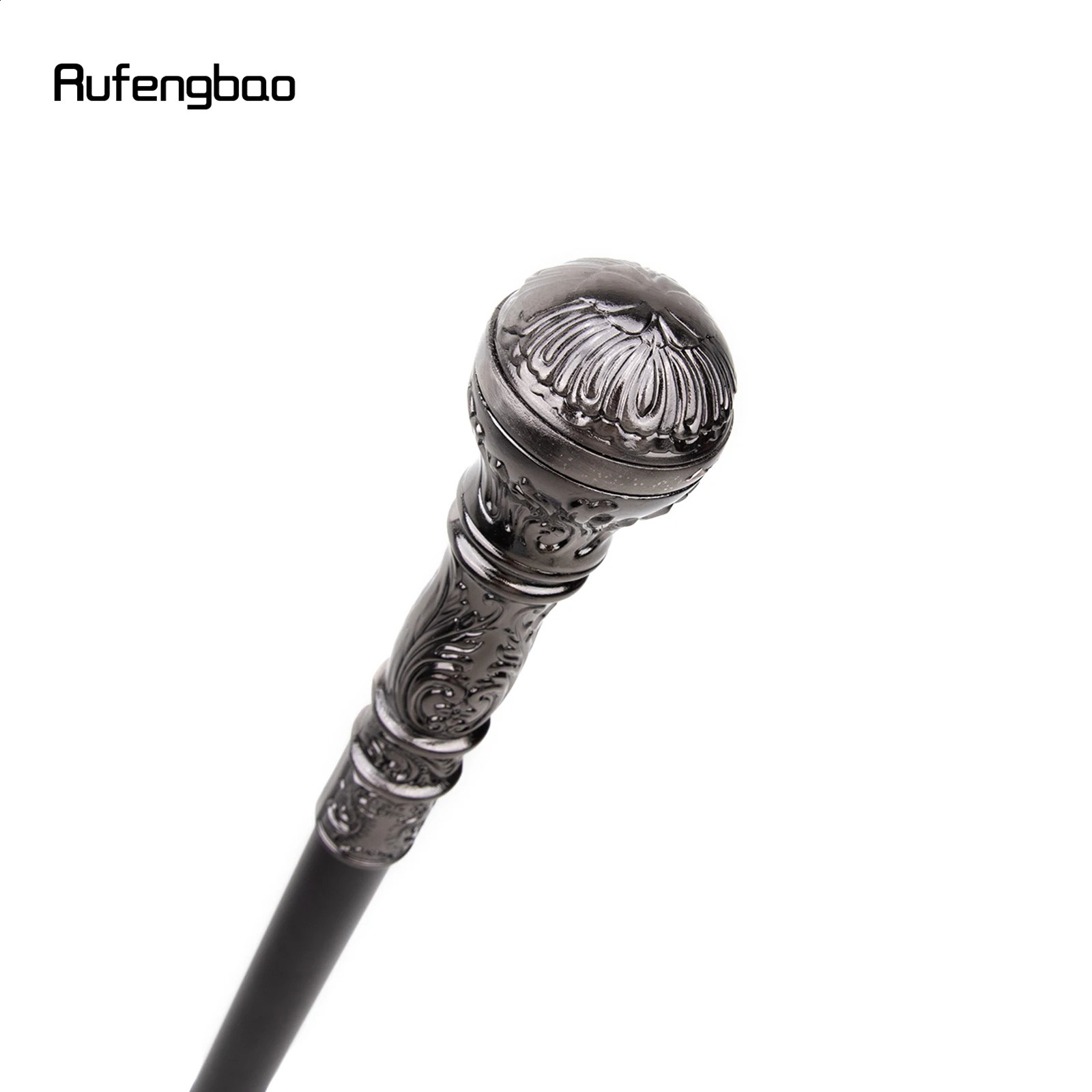 Silver Round Handle Walking Stick with Hidden Plate Self Defense Fashion Cane Plate Cosplay Crosier Stick 93cm 251022