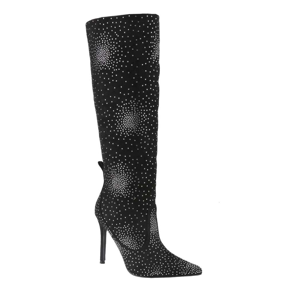 Fashionable High Heel Stiletto Knee-High Pointed Toe Spool Heel, Fashion Dress Boots For Women